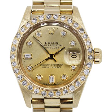 18k gold rolex datejust.